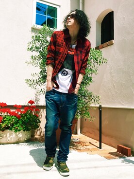 「GLAMB by glamb（グラムバイグラム）のアイテム（トップス）」を使った、KEITA(ΦωΦ)さん（メンズ・181cm）の春コーディネート