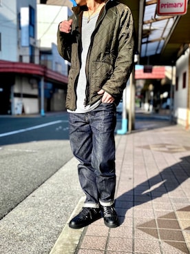 「ハンティングジャケット」｜「アイテム（その他）」を使った、KEITA(ΦωΦ)さん（メンズ・182cm）の秋コーディネート