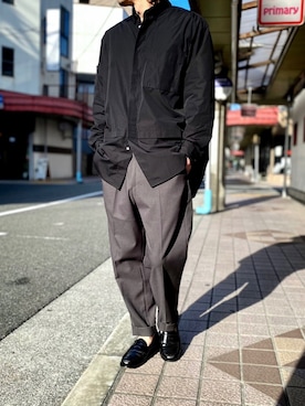 「プラスJ」｜「アイテム（その他）」を使った、KEITA(ΦωΦ)さん（メンズ・182cm）の秋コーディネート