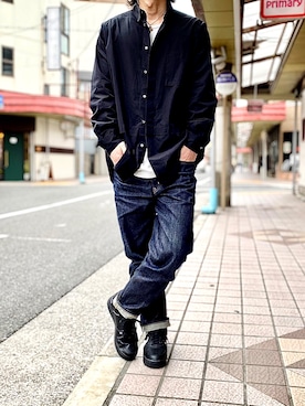 「プラスJ」｜「アイテム（その他）」を使った、KEITA(ΦωΦ)さん（メンズ・182cm）の冬コーディネート