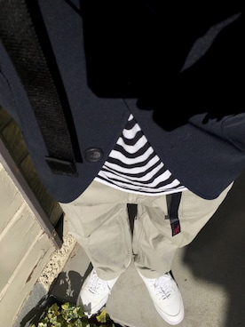 「Armor lux（アルモーリュックス）のアイテム」を使った、クロ🐑さん（メンズ・168cm）の春コーディネート