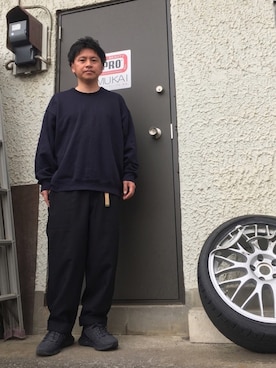 クロ🐑さん（メンズ・168cm）の春コーディネート