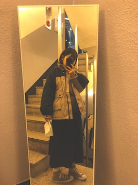 「Ifuru（イフル）のアイテム（ジャケット/アウター）」を使った、megumi itoさん（レディース・155cm）の秋コーディネート
