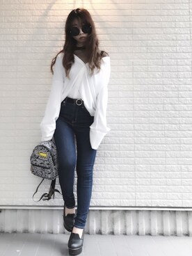「アイテム（ピアス（両耳用））」を使った、Maiさん（レディース・155cm・20代）の秋コーディネート