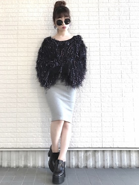 「アイテム（ピアス（両耳用））」を使った、Maiさん（レディース・155cm・20代）の冬コーディネート