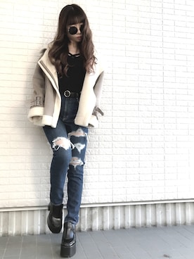 Maiさん(レディース・155cm)の冬コーディネート