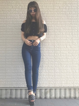 「アイテム（ピアス（両耳用））」を使った、Maiさん（レディース・155cm・20代）の夏コーディネート