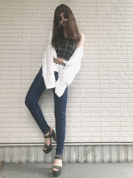 「アイテム（ピアス（両耳用））」を使った、Maiさん（レディース・155cm・20代）の秋コーディネート