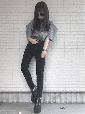 「アイテム（ピアス（両耳用））」を使った、Maiさん（レディース・155cm・20代）の秋コーディネート