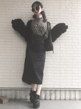 「アイテム（ピアス（両耳用））」を使った、Maiさん（レディース・155cm・20代）の冬コーディネート