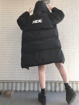 「mixxmixのアイテム（ジャケット/アウター）」を使った、Maiさん（レディース・155cm）の冬コーディネート