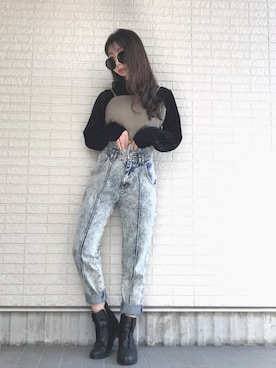 「レイヤードstyle」｜「アイテム（キャミソール）」を使った、Maiさん（レディース・155cm）の冬コーディネート