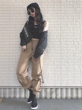 カーゴパンツを使った 平成最後 のレディース人気ファッションコーディネート Wear