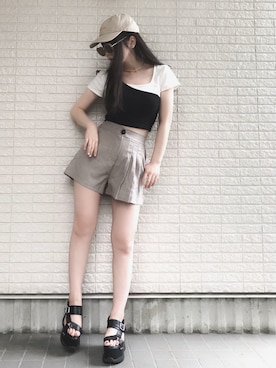 「DHOLIC（ディーホリック）のアイテム（その他アウター）」を使った、Maiさん（レディース・155cm）の春コーディネート