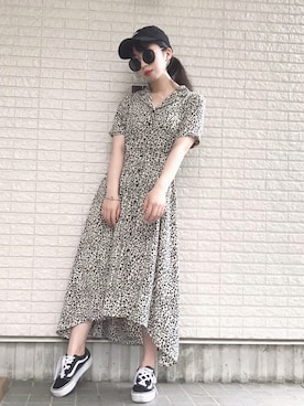「ENVYM（アンビー）のアイテム（ワンピース/ドレス）」を使った、Maiさん（レディース・155cm）の夏コーディネート