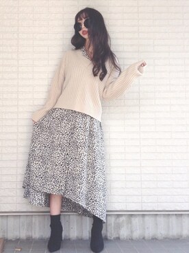 「ENVYM（アンビー）のアイテム（ワンピース/ドレス）」を使った、Maiさん（レディース・155cm）の秋コーディネート