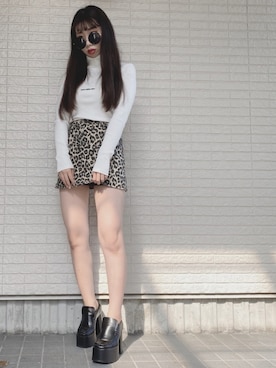 「FIG&VIPER（フィグアンドバイパー）のアイテム（スカート）」を使った、Maiさん（レディース・155cm）の秋コーディネート