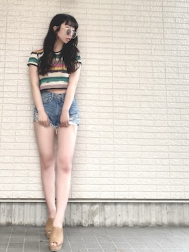 Maiさん（レディース・157cm）の夏コーディネート