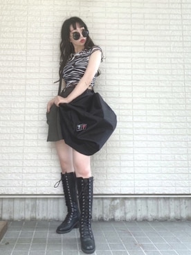 「ダイナー女子」｜Maiさん（レディース・157cm）の秋コーディネート