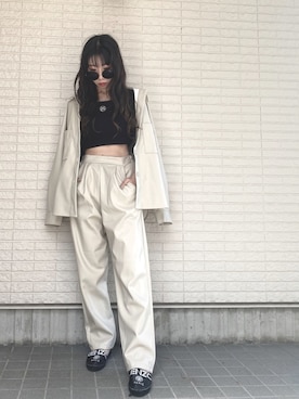「ラブアンドピース2020」｜「アイテム（その他シューズ）」を使った、Maiさん（レディース・157cm）の秋コーディネート