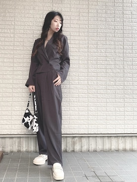 「SET UP」｜「アイテム（アクセサリー）」を使った、Maiさん（レディース・157cm）の冬コーディネート
