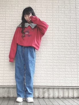 Maiさんの「Fila Disruptor Low Sneakers In White」を使ったコーディネート