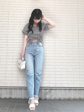 「17kg（イチナナキログラム）のアイテム（バッグ）」を使った、Maiさん（レディース・157cm）の春コーディネート