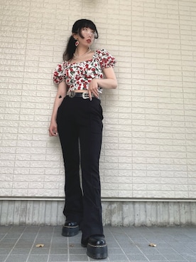 「ダイナー女子」｜Maiさん（レディース・157cm）の夏コーディネート