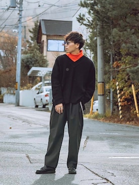 「アイテム（ピアス（片耳用））」を使った、Dr.Pesanさん（メンズ・174cm・20代）の秋コーディネート