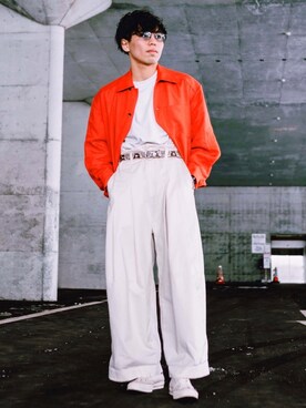 「VERYNERD（ベリーナード）のアイテム」を使った、Dr.Pesanさん（メンズ・174cm）の春コーディネート