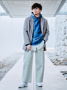 「VERYNERD（ベリーナード）のアイテム」を使った、Dr.Pesanさん（メンズ・174cm）の春コーディネート