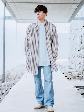 「VERYNERD（ベリーナード）のアイテム」を使った、Dr.Pesanさん（メンズ・174cm）の春コーディネート