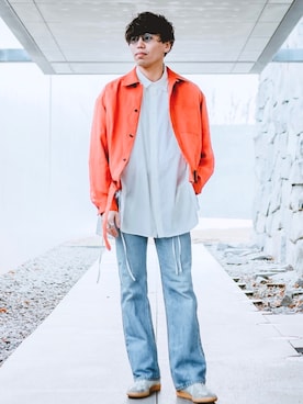 「VERYNERD（ベリーナード）のアイテム」を使った、Dr.Pesanさん（メンズ・174cm）の春コーディネート