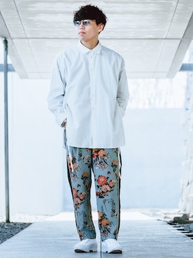 「VERYNERD（ベリーナード）のアイテム」を使った、Dr.Pesanさん（メンズ・174cm）の春コーディネート