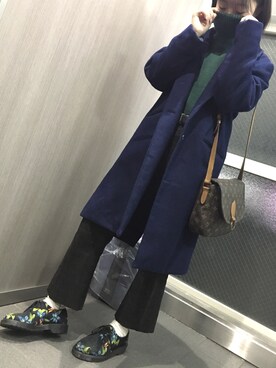 「LouisVuitton」｜「アイテム（トレンチコート）」を使った、セキネアミさん（レディース・149cm）の冬コーディネート