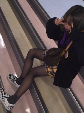 「LouisVuitton」｜「アイテム（その他アウター）」を使った、セキネアミさん（レディース・149cm）の春コーディネート