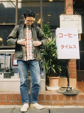 「FIVEBROTHER（ファイブブラザー）のアイテム」を使った、かとうまお | 経年変化委員会さん（メンズ・173cm）の秋コーディネート