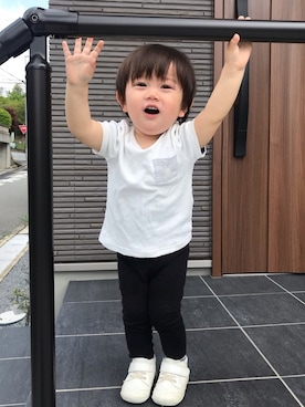 「プチバトー(PETIT BATEAU)」｜リー♡さん（キッズ・80cm）の春コーディネート