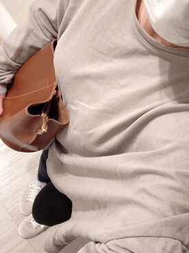 「reca（レカ）のアイテム（チュニック）」を使った、Rinさん（レディース・160cm）の春コーディネート