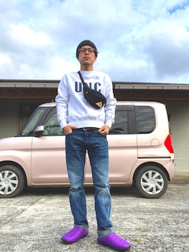 「Add+（アッド）のアイテム」を使った、kuさん（メンズ・179cm）の冬コーディネート