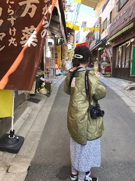 「キルティングコート」｜𝘼 𝙆 𝙄さん（レディース・149cm）の春コーディネート