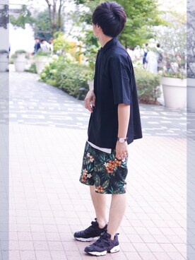 「Daniel Wellington（ダニエルウェリントン）の【Daniel Wellington】レザーバンド３６ＭＭ（アナログ腕時計）」を使った、GPさん（メンズ・163cm）の夏コーディネート