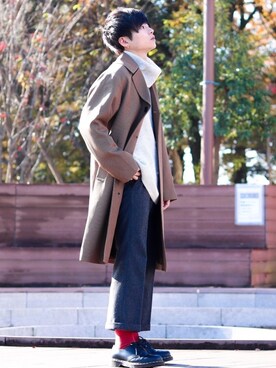 「UNIQLO（ユニクロ）の50色ソックス（消臭機能付き）（ソックス/靴下）」を使った、GPさん（メンズ・163cm）の冬コーディネート