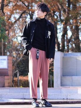「SHAREEF（シャリーフ）のアイテム（その他）」を使った、GPさん（メンズ・163cm）の冬コーディネート