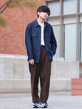 「NEW BALANCE（ニューバランス）のNew Balance MS327 / ニューバランス（スニーカー）」を使った、GPさん（メンズ・163cm）の春コーディネート
