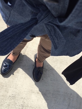 「LARDINI（ラルディーニ）のアイテム（その他アウター）」を使った、ジフさん（メンズ・168cm）の春コーディネート