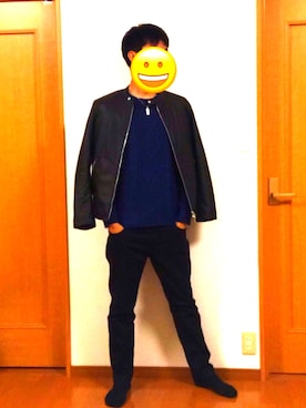 「Right-on MEN'S（ライトオンメンズ）のアイテム」を使った、みやけいさん（メンズ・180cm）の冬コーディネート