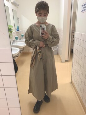 「アイテム（ワンピース/ドレス）」を使った、ayurinさん（レディース・151cm・10代）の秋コーディネート