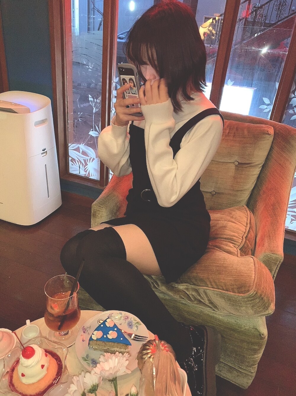 「あったかコーデ」｜「Bershkaのアイテム（ワンピース/ドレス、ブラック系）」を使った、しださん（レディース・158cm）の冬コーディネートの1枚目の写真
