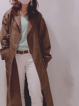 「Rodeo Crowns（ロデオクラウンズ）のアイテム（その他アウター）」を使った、Sakusakuさん（レディース・151cm）の春コーディネート